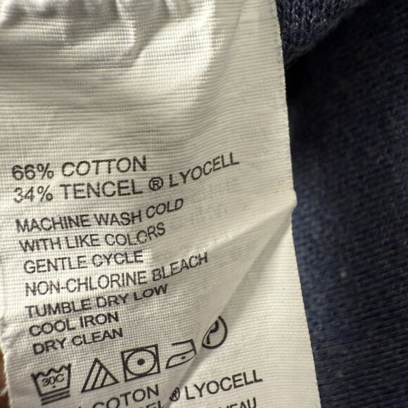 Tommy Bahama Long Sleeve Quarter Zip Reversible Blue/Gray Size XXL - Picture 7 of 9